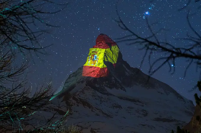 La localidad de Zermatt muestra su solidaridad con España