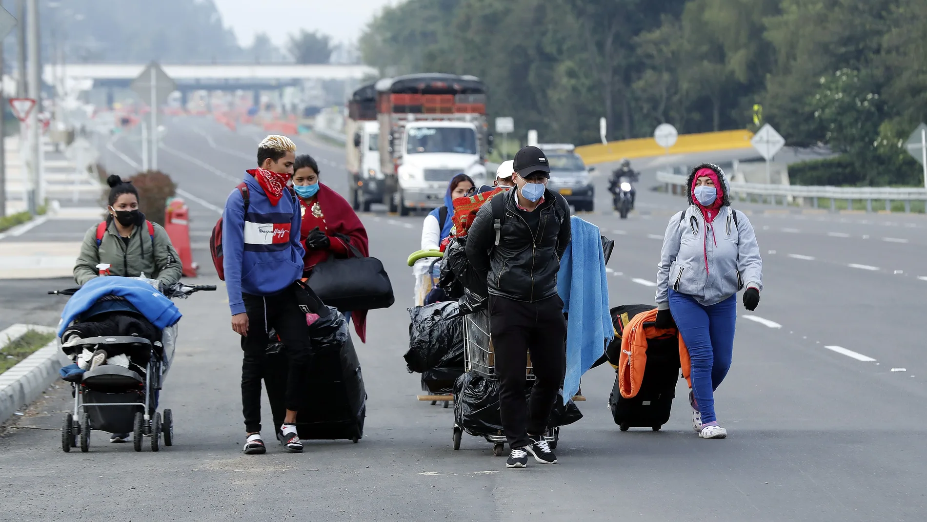 Migrantes venezolanos dejan Bogotá para regresar a Venezuela
