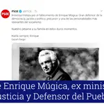 Muere Enrique Múgica, ex ministro de Justicia y Defensor del Pueblo