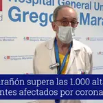 El Marañón supera las 1.000 altas de pacientes afectados por Covid-19