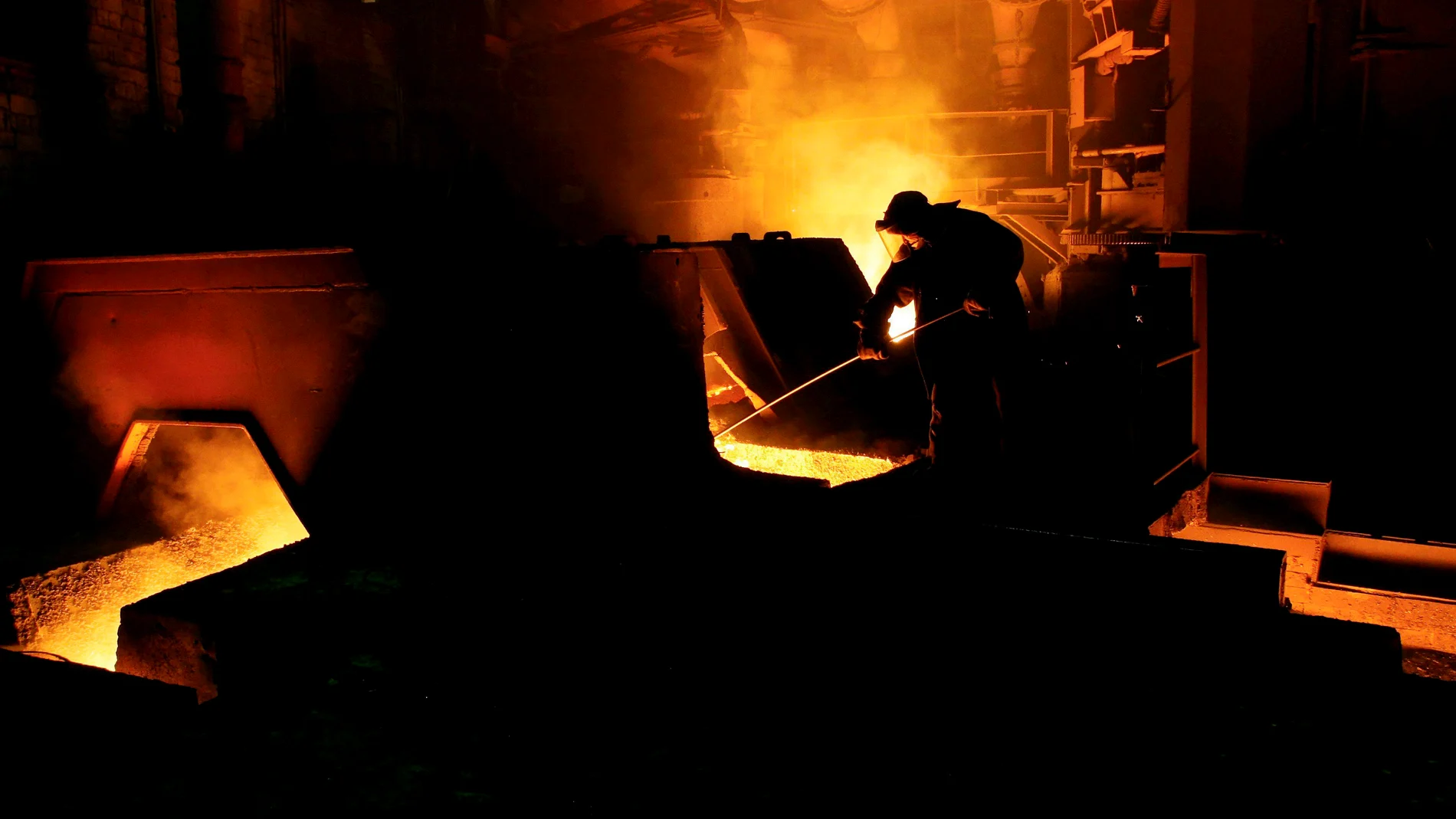 Fábrica de acero en la localidad rusa de Novokuznetsk