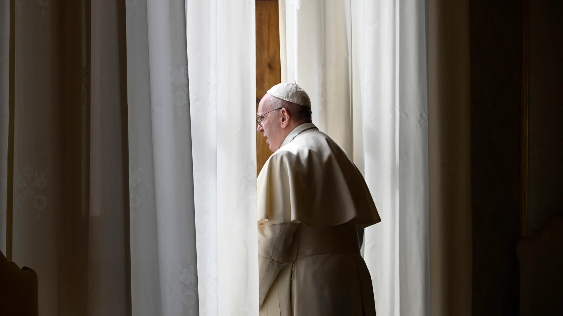 Pope Francis during Regina Coeli prayer