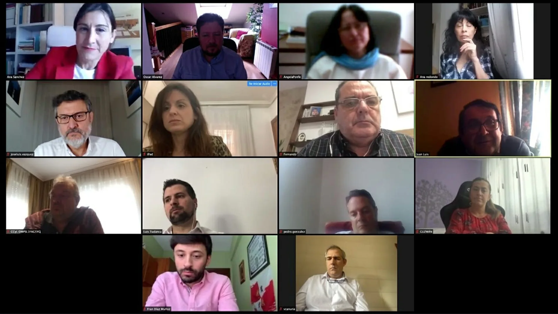 Luis Tudanca preside por videconferencia la Ejecutiva del PSOE de Castilla y León