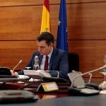 Pedro Sánchez, durante el Consejo de Ministros del pasado martes