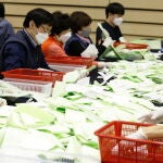 Recuento de votos en Seúl