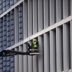 Dos obreros de la construcción trabajaban en la obra de ampliación de las instalaciones que la multunacional Inditex en Arteixo