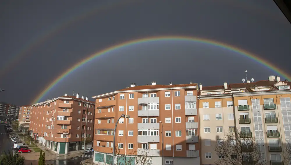 Arcoiris doble en Ávila.Ávila, 15-04-2020Foto: Ricardo Muñoz