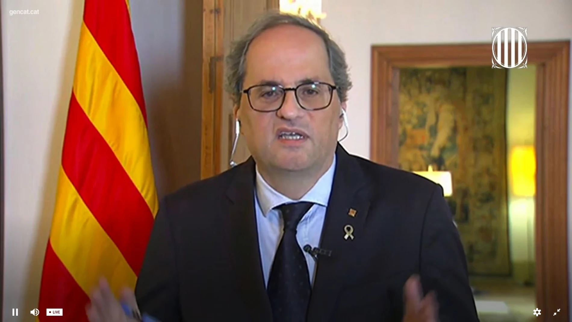 AV.- Coronavirus.- Torra dice que hasta ahora no disponían de cifras de las funerarias para dar datos "más fiables"