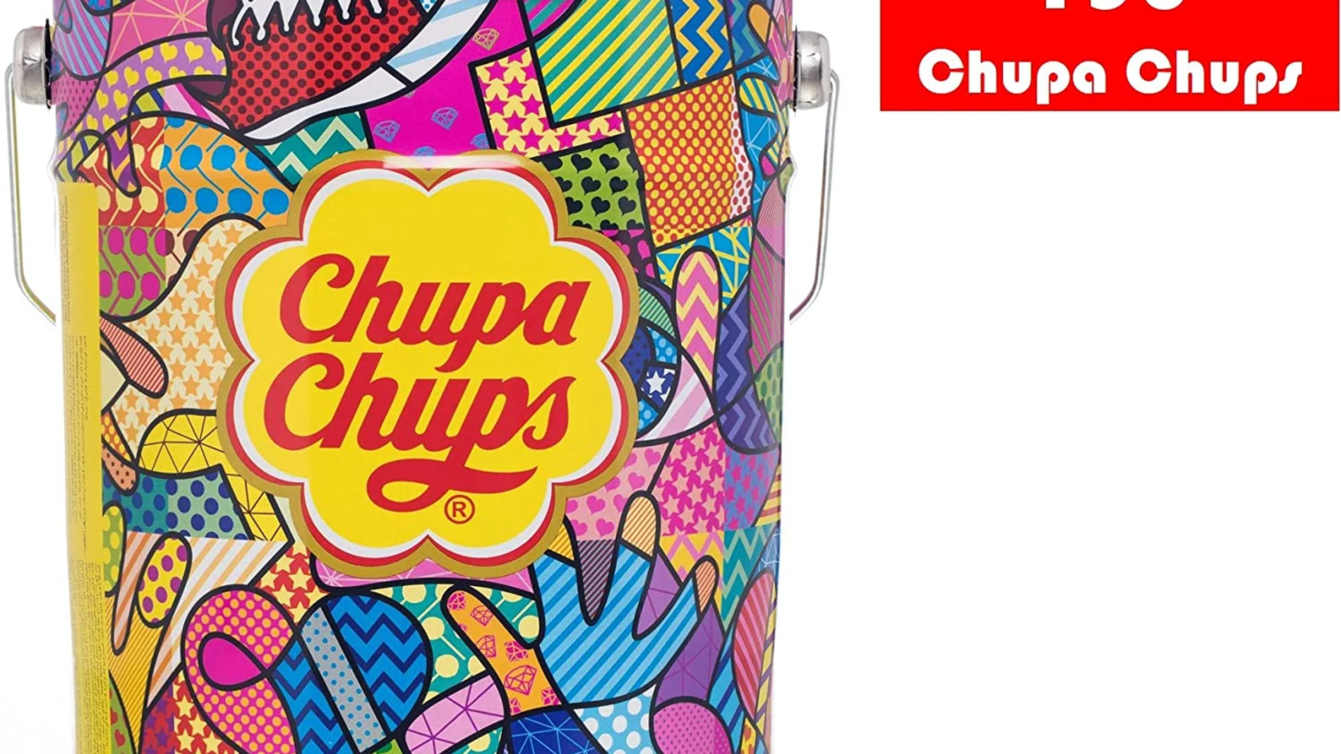 Cubo gigante de chupa chups