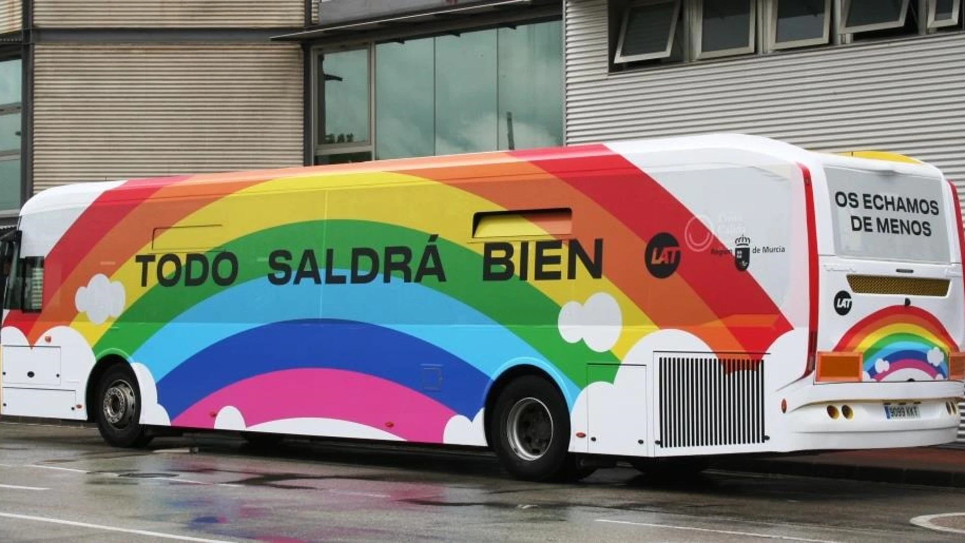 Coronavirus.- Un autobús "lleno de optimismo" recorrerá las calles de Murcia y pedanías, trasladando mensajes de ánimo