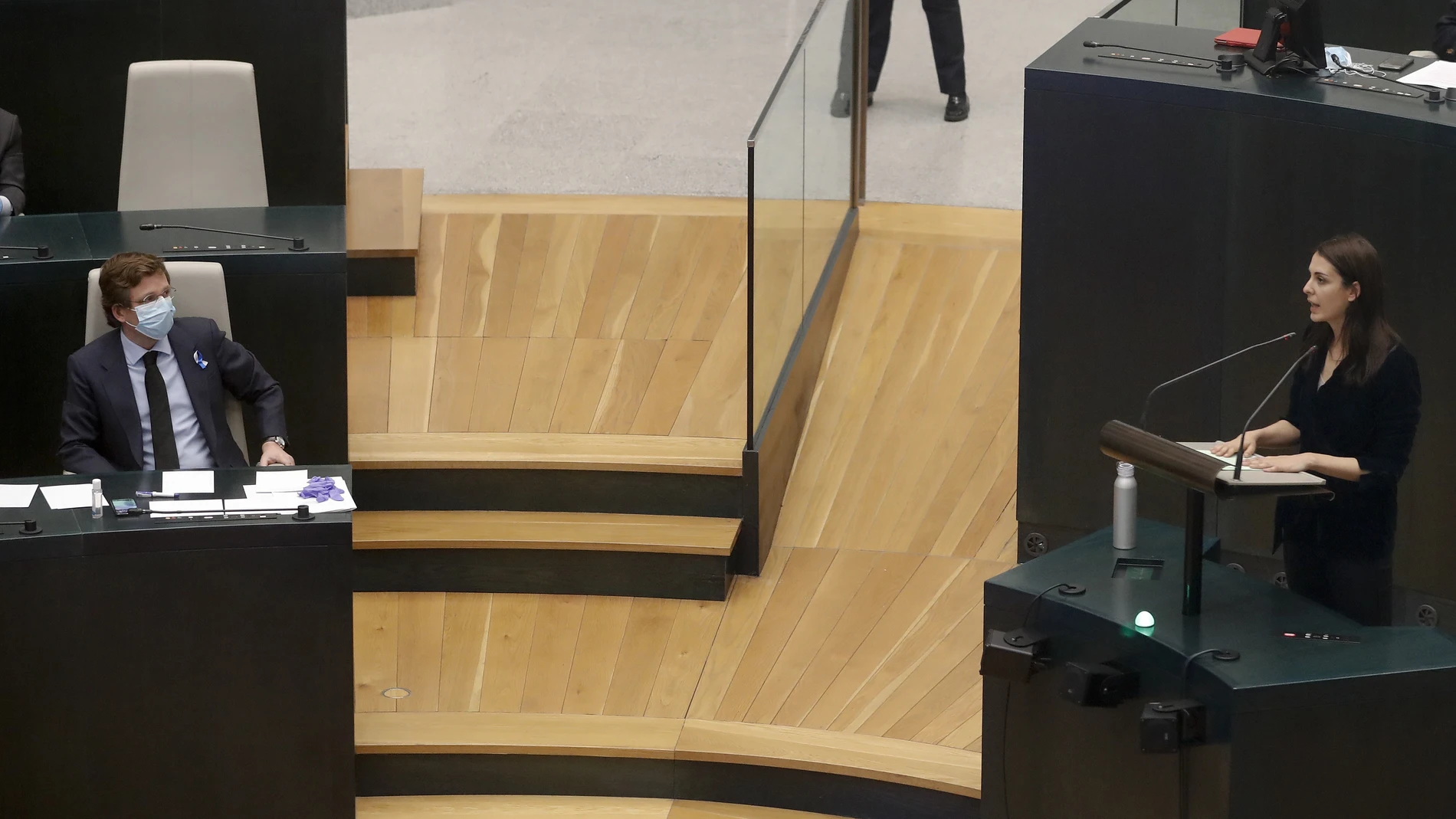 Pleno extraordinario en el Ayuntamiento de Madrid para tratar la pandemia del Covid-19