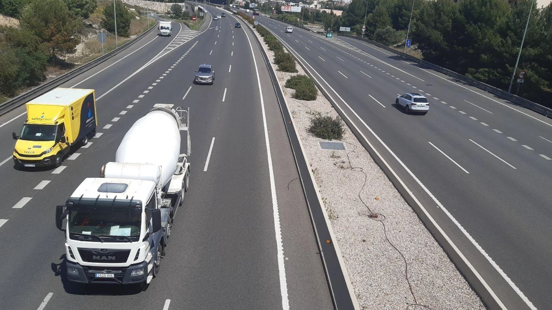 Coronavirus.- El tráfico cae un 83% en las carreteras de Mallorca en el primer mes de confinamiento