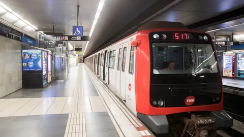 El metro de Barcelona, estos días