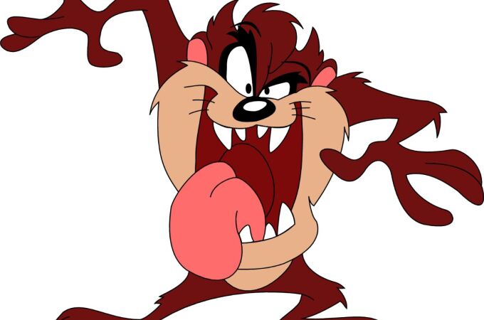 El enfado del niño era tal que le han salido pelos del pecho y unos colmillos gigantescos y se ha convertido en el Demonio de Tazmania