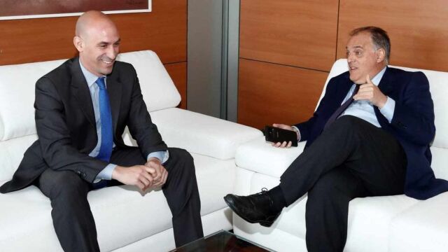 Tebas y Rubiales, en una imagen de archivo