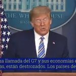 Trump: &quot;Mira lo que le pasó a España, qué increíble&quot;