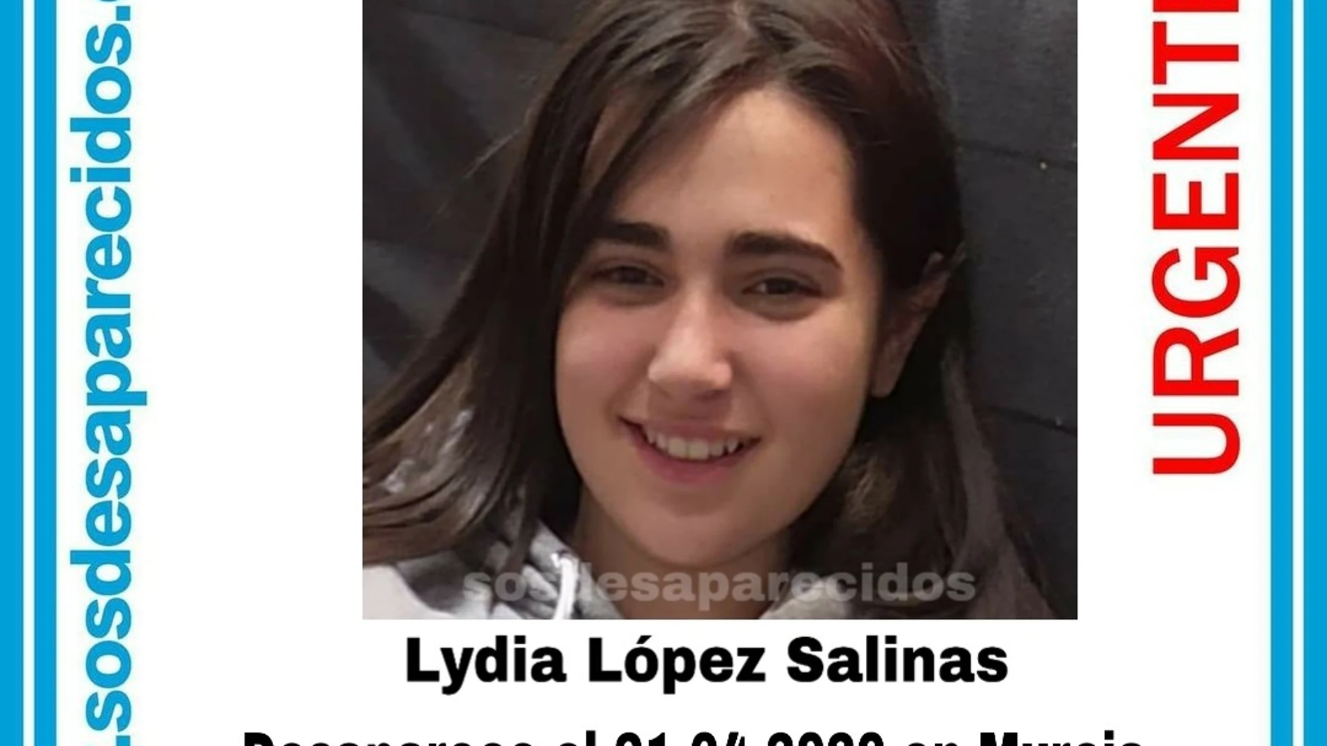 Imagen de la joven desaparecida en Murcia