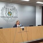 Rueda de prensa de la alcaldesa accidental de Badalona, Aïda Llauradó.EUROPA PRESS22/04/2020