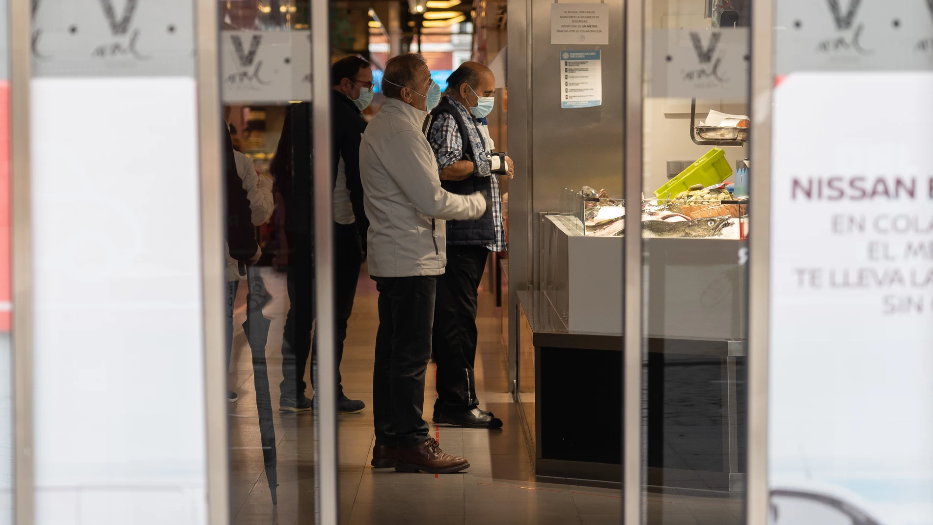 Mercado del Val, en Valladolid, durante la cuarentena por el coronavirus.