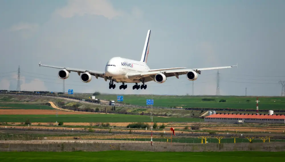 Air France ha trasladado sus A-380 al aeropuerto de Teruel para su estacionamiento y mantenimiento