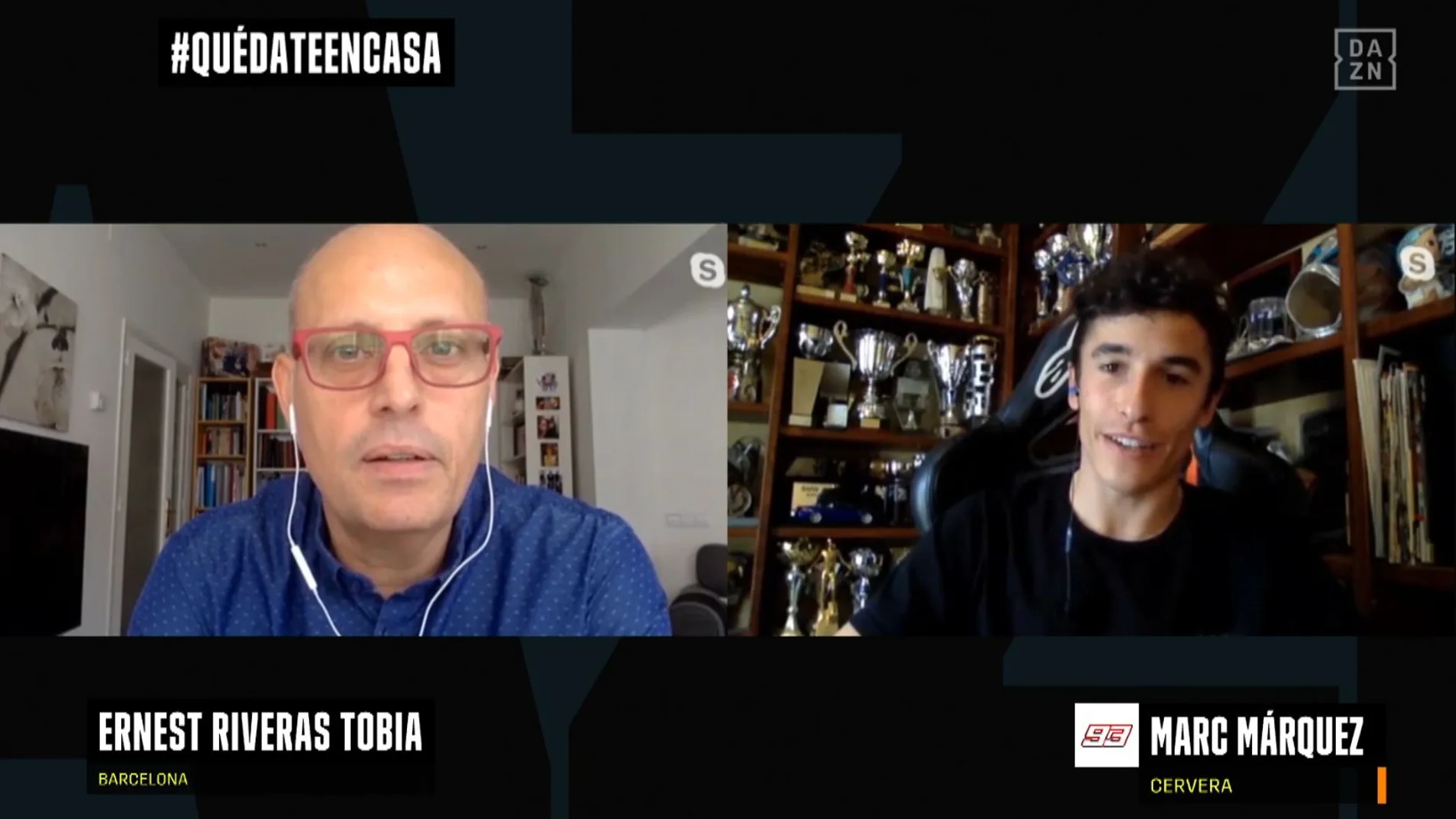 Marc Márquez y Ernest Riveras comentan desde casa la carrera de Tailandia 2019