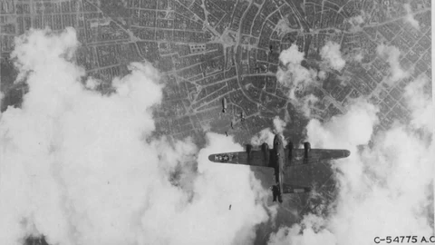 Bombardeo de Berlín en 1945.