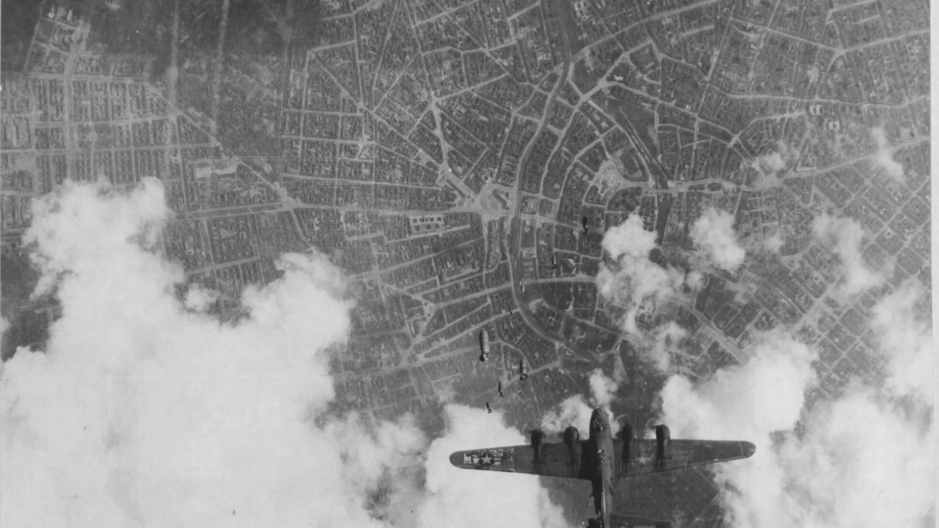Bombardeo de Berlín en 1945.