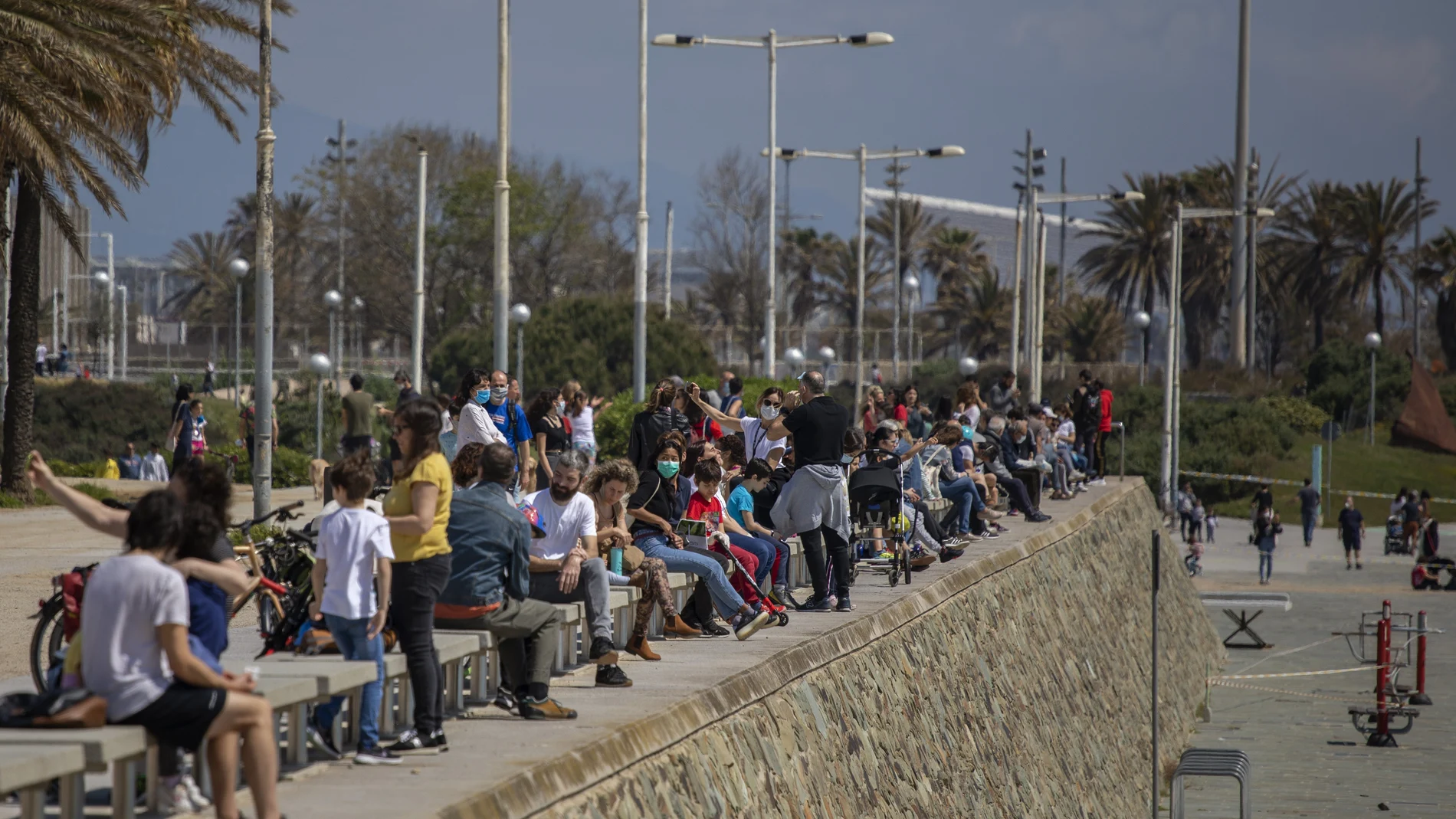 Imagen de una de las zonas de playa de Barcelona. (AP Photo/Emilio Morenatti)