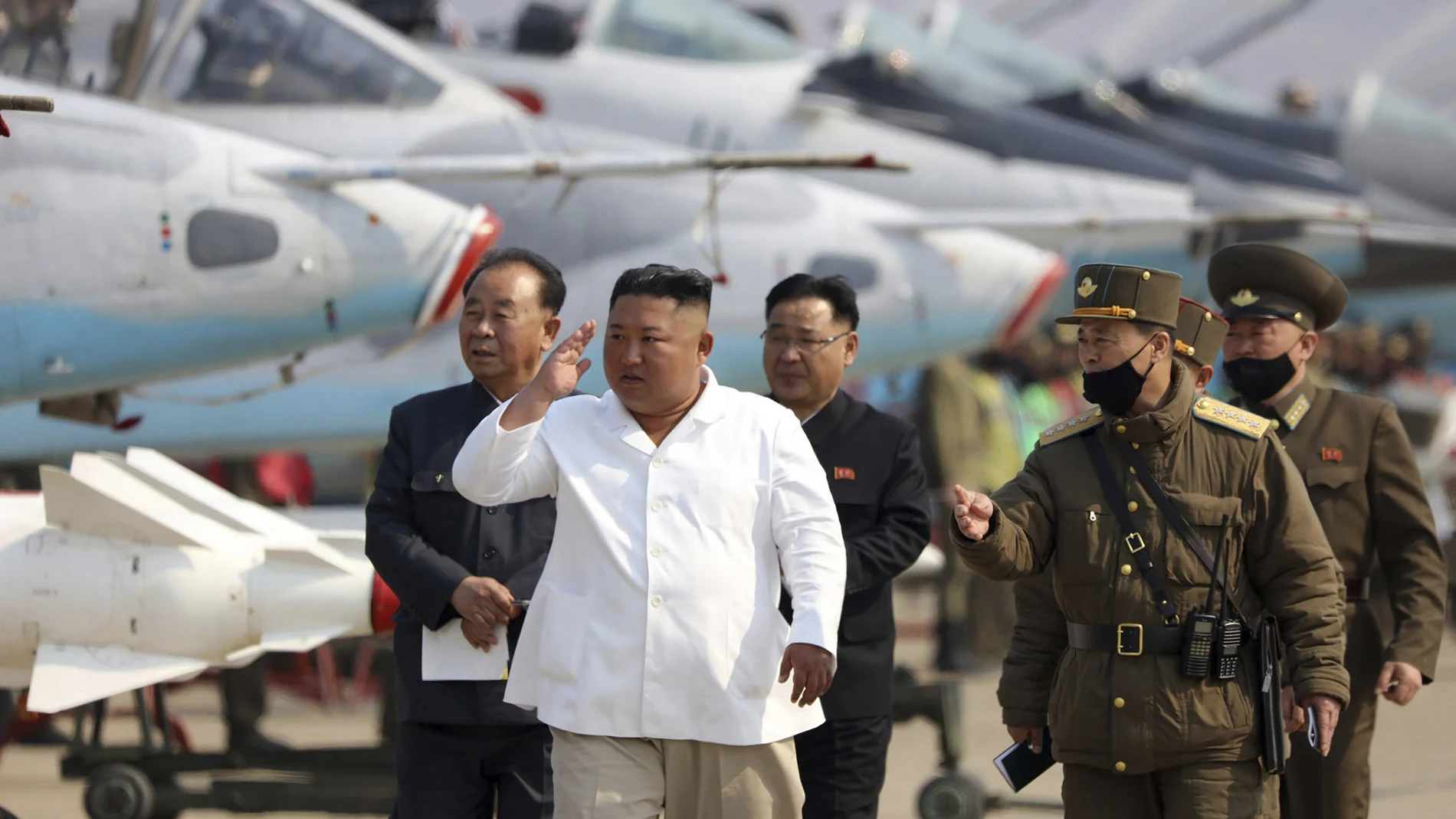 Imagen de Kim Jong Un facilitada por el régimen norcoreano el pasado 12 de abril