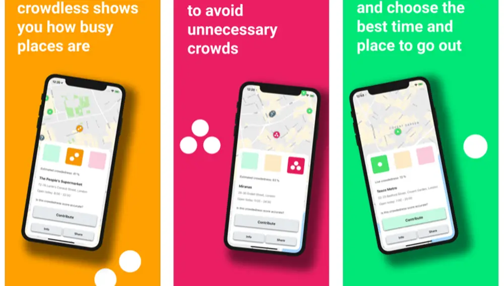 Crowdless ya está disponible para su descarga de manera gratuita en Google Play y la App Store