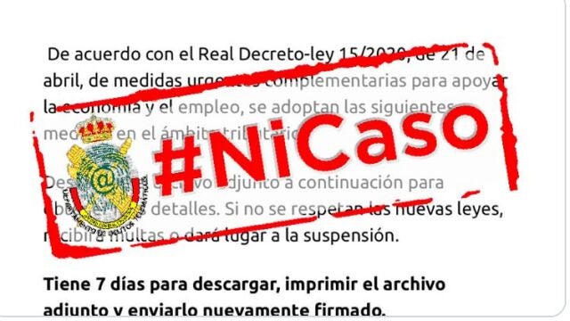 Los ciberdelincuentes dan siete días para descargar un pdf