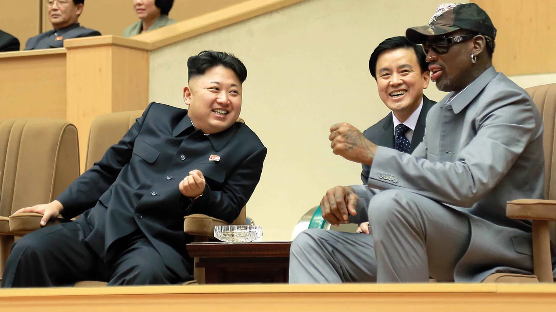 Dennis Rodman, con el líder norcoreano Kim Jong-un.