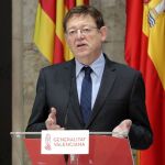 El presidente de la Generalitat valenciana hoy durante su comparecencia