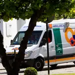 Una ambulancia del 061 en Sevilla