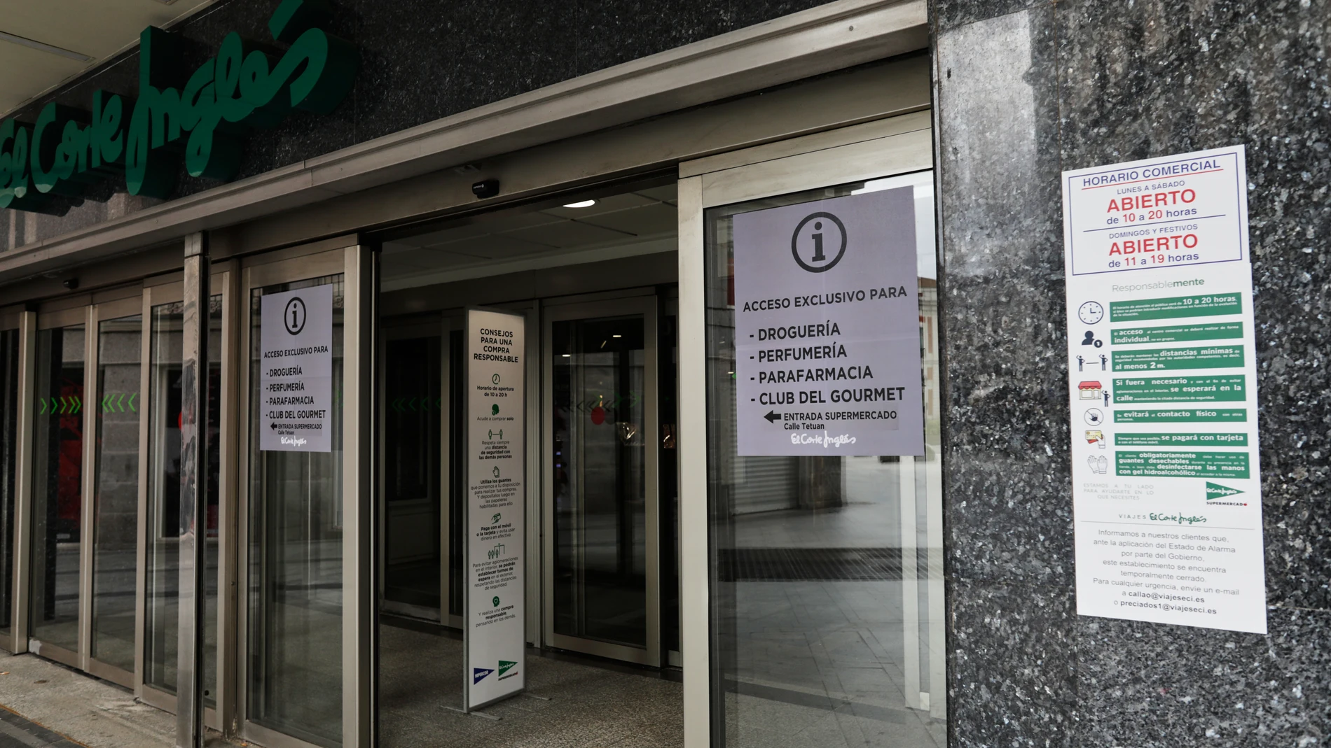 Apertura de establecimientos durante la fase 0 de la desescalada