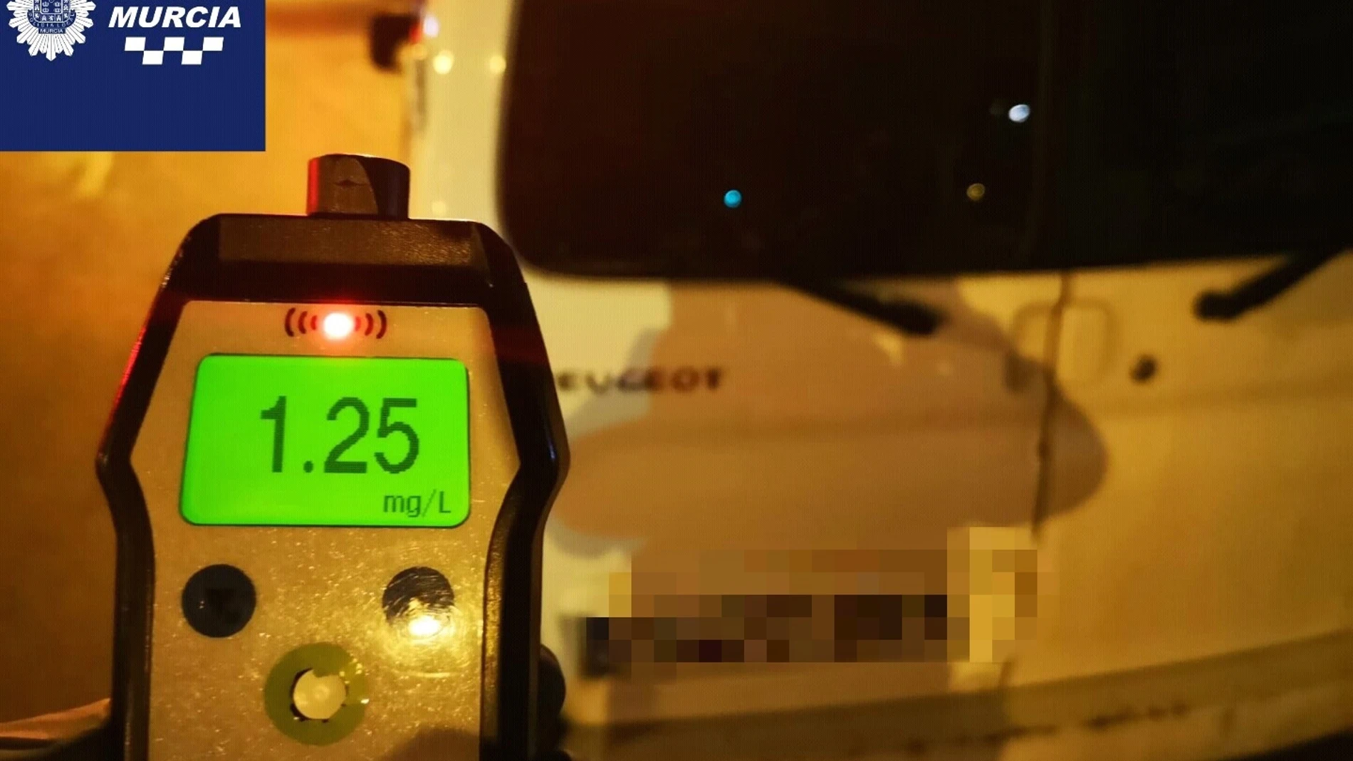 Sucesos.- Detenido el conductor de una furgoneta por quintuplicar la tasa de alcohol en el barrio de El Infante (Murcia)