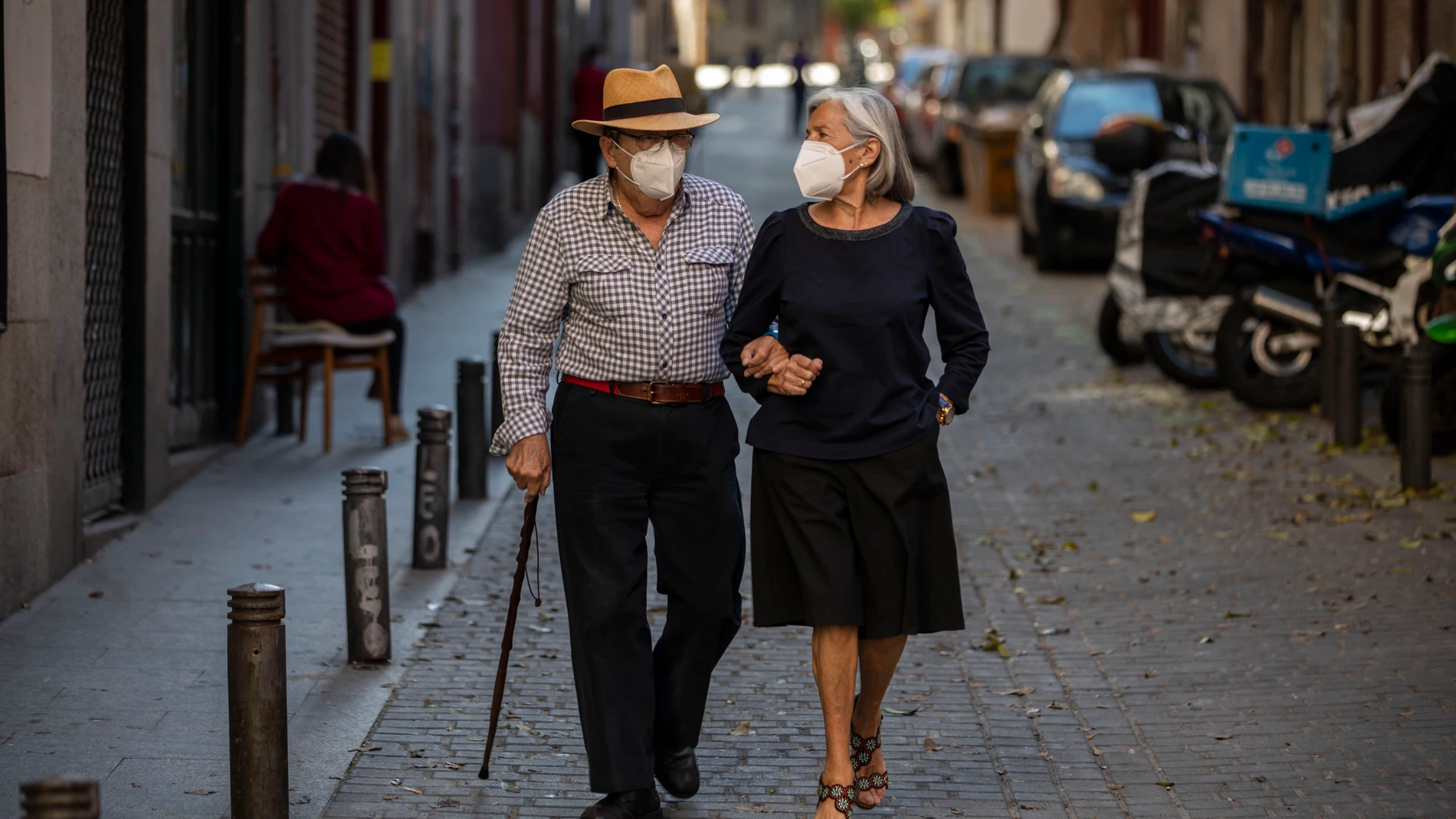 Dos vecinos del centro de Madrid