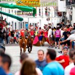 Celebración de los "bous al carrer" en una localidad valenciana