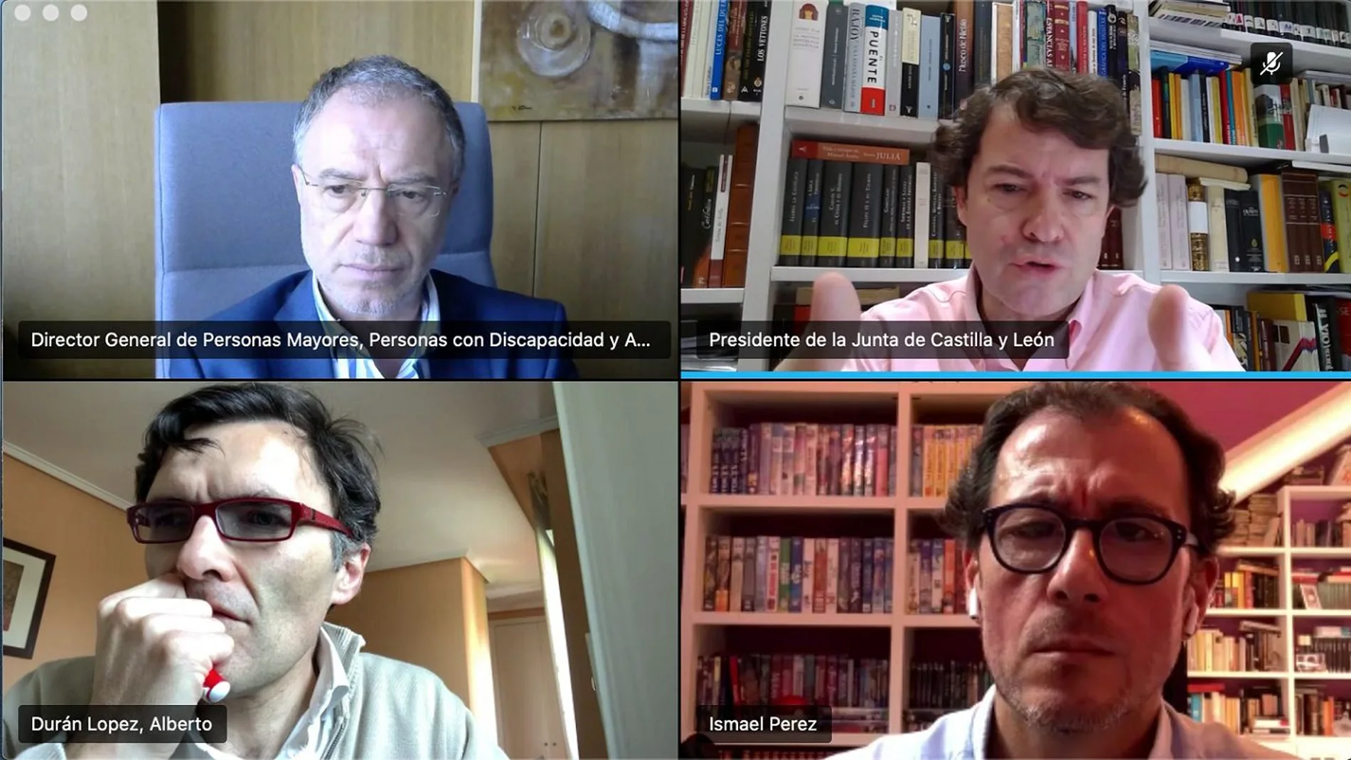 El presidente de Castilla y León, Alfonso Fernández Mañueco, se reúne con los responsables de Ilunion