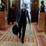 Pablo Iglesias, a su llegada al Congreso de los DIputados este miércoles