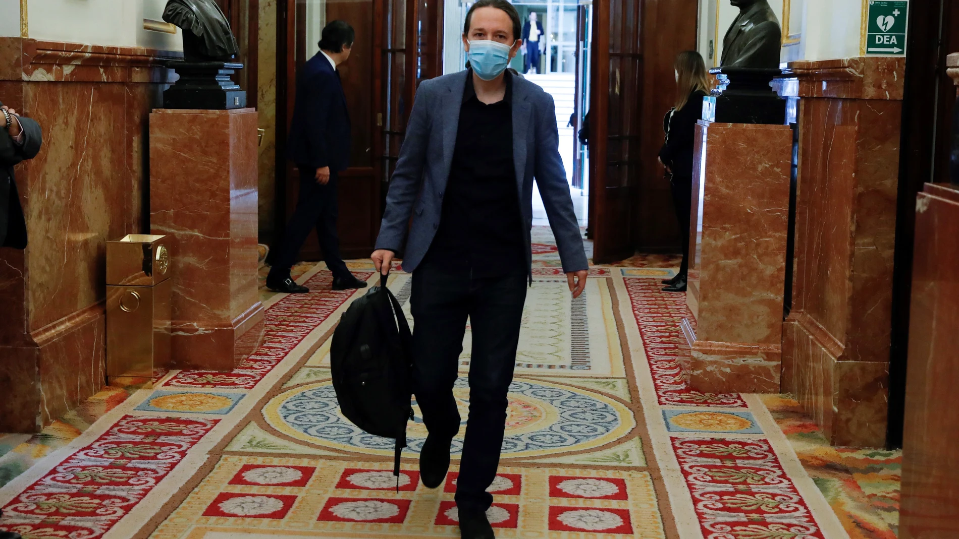 Pablo Iglesias, a su llegada al Congreso de los DIputados este miércoles