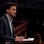 El diputado de Unidas Podemos, Jaume Asens, durante su intervención en el pleno del Congreso este miércoles donde se autorizará otra prórroga del estado de alarma solicitada por el Gobierno. En Madrid, (España), a 6 de mayo de 2020.06 MAYO 2020;CONGRESO;PLENO;PRORROGA;COVID;CORONAVIRUSPool06/05/2020