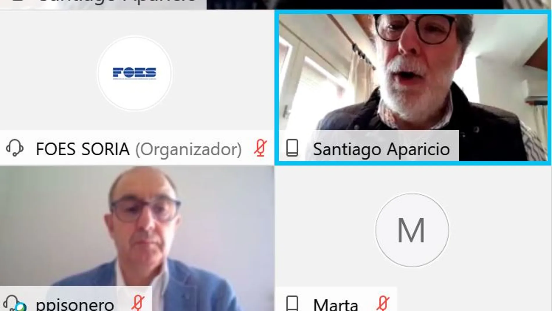 El presidente de FOES, Santiago Aparicio, y el director general de Iberaval, Pedro Pisonero