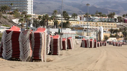 Imagen de la Playa del Inglés, en Gran Canaria