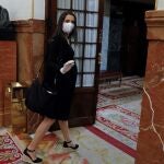 La portavoz de Ciudadanos, Inés Arrimadas, a su llegada al pleno del Congreso este miércoles donde se autorizará otra prórroga del estado de alarma solicitada por el Gobierno. En Madrid, (España), a 6 de mayo de 2020.06 MAYO 2020;CONGRESO;PLENO;PRORROGA;COVID;CORONAVIRUSPool06/05/2020