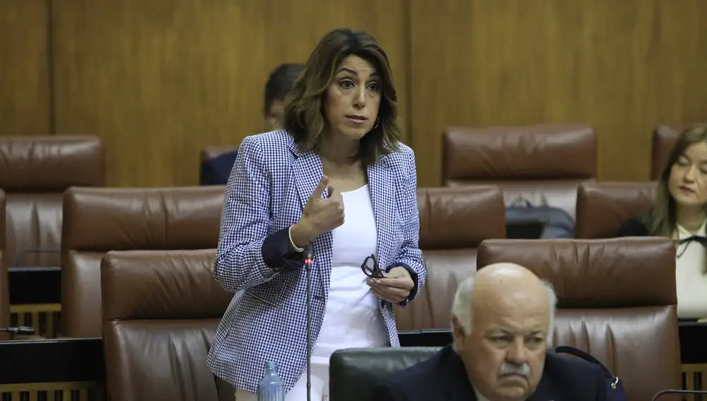 Susana Díaz, en el Parlamento