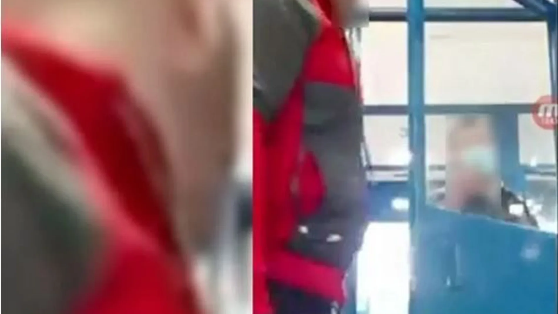 Pantallazo de la videollamada realizada por un interno de la prisión de Algeciras y publicada en Facebook