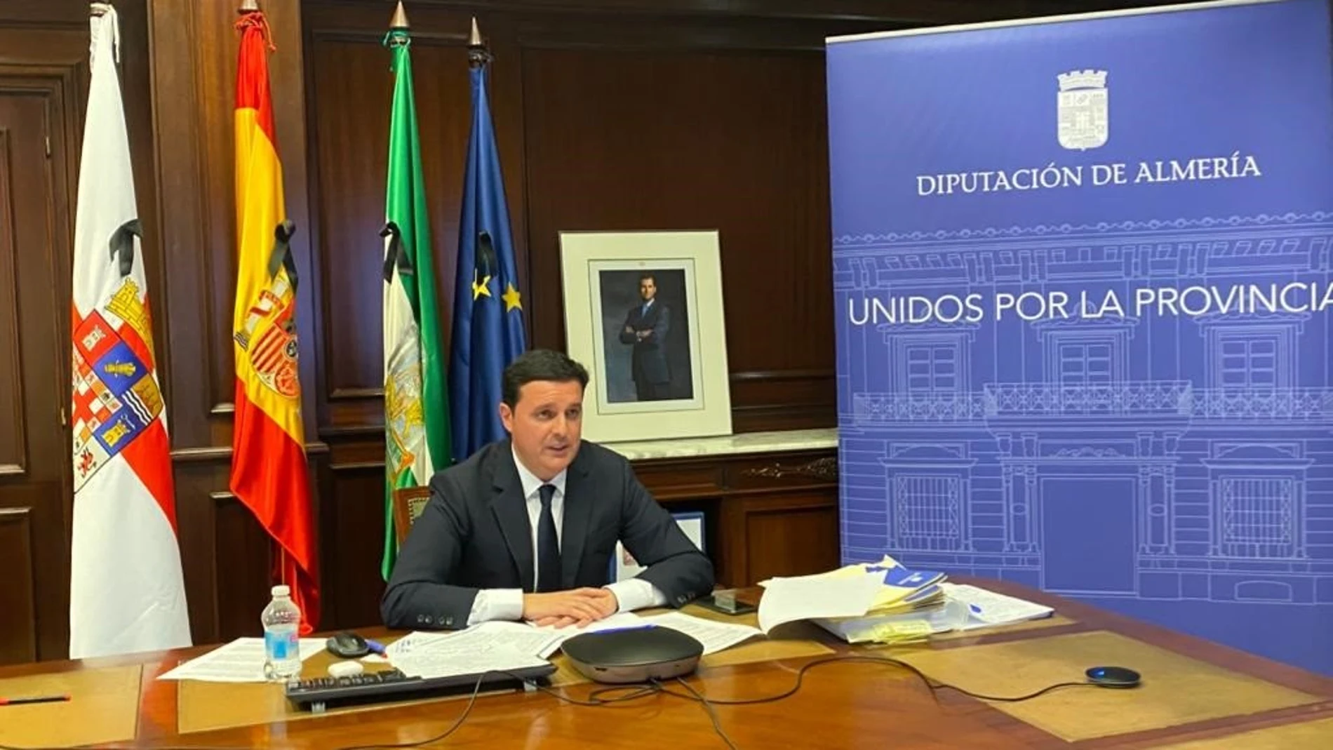 Almería.-Diputación.-Coronavirus.-Presidente de Diputación exige al Gobierno que autorice el uso del 100% del superávit