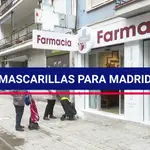 Los madrileños podrán recoger gratis sus mascarillas FFP2 en las farmacias a partir del lunes