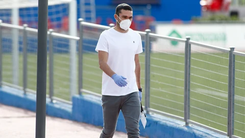 Jorge Molina, del Getafe, habló con Aranda sobre el Getafe-Villarreal